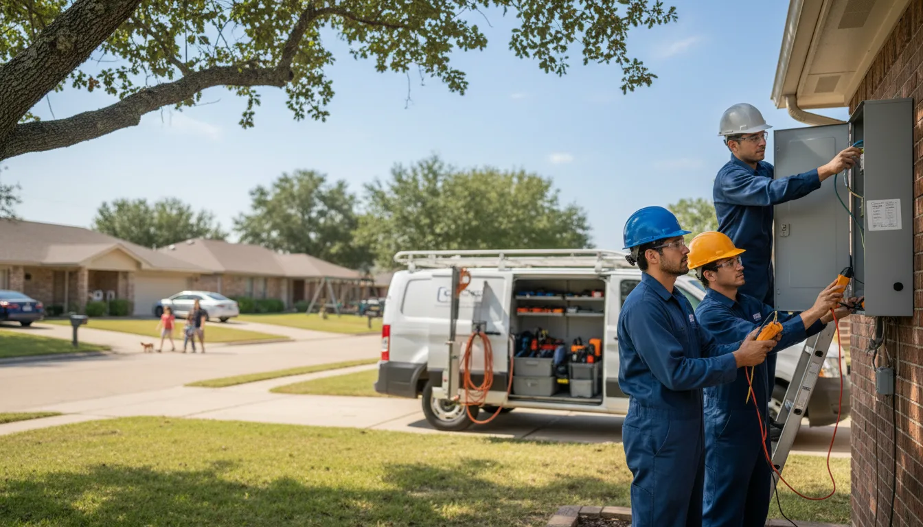 Certified electrician providing emergency electrical services in Granton, WI